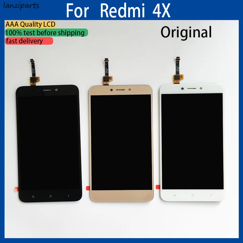 Оригинальный ЖК дисплей для Redmi 4X с рамкой сенсорный экран дигитайзер в сборе