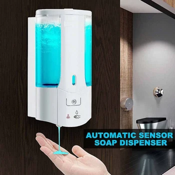 

Wall Mounted Automatic Soap Dispenser Infrared Induction Smart Liquid Soap Dispensers for Kitchen Bathroom Hardware