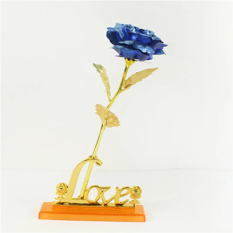 Eternal 24K Gold Foil Rose - Luxurious Artificial Flower Gift for Weddings and Valentine’s Day Decor