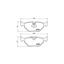 Колодки Тормозные Bmw E39 9604 Задние Brembo P06023 Brembo арт. P06023