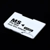 Dual Slot Memory Card Adapter 2 Micro SD HC Cards Converter Micro SD TF to Memory Stick MS Pro Duo for PSP Card Games Case New ► Photo 3/6