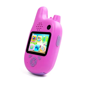 

2 in 1 Children Camera Walkie Talkie 8MP Dual Lenses 2.0Inch IPS Screen with MP3 Play,Game and Recording