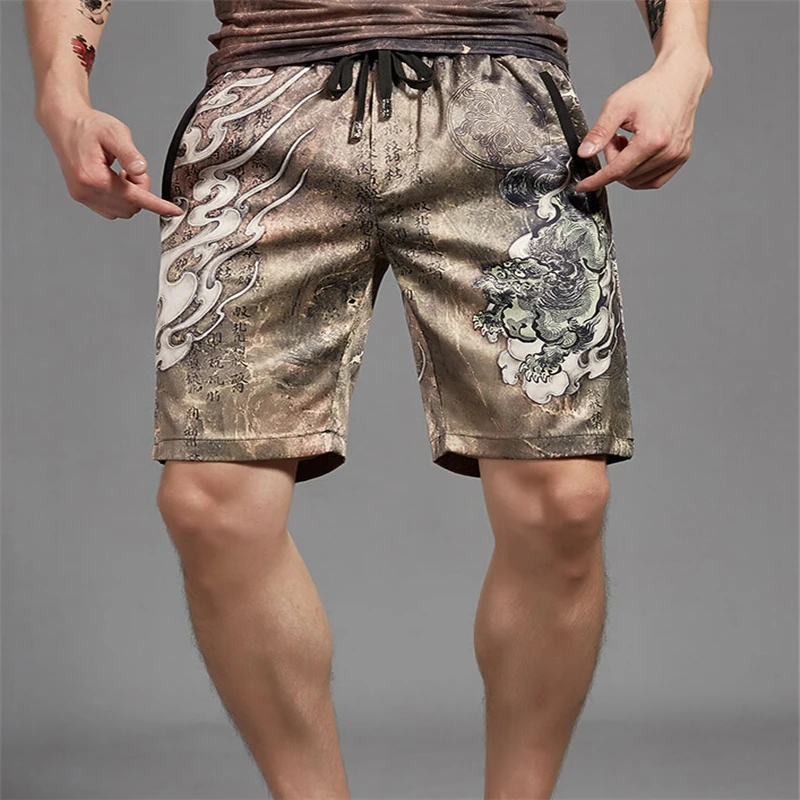 Summer Casual Shorts Mens Short Pants Beach Knee Sweatpants Length Fitness high quality