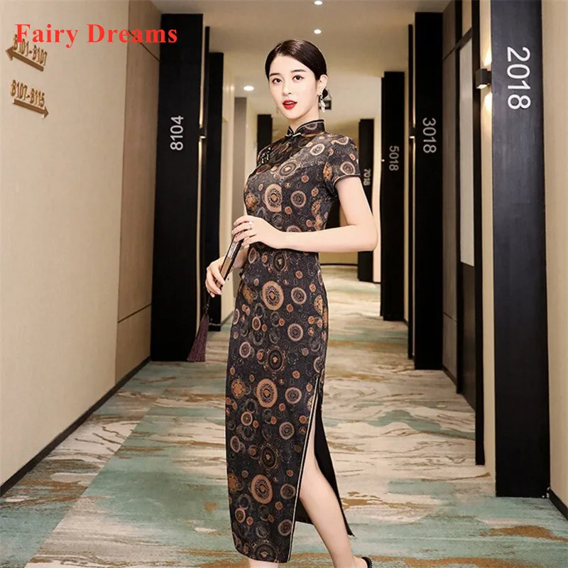 Red Cheongsam Women Summer Chinese Dress Qipao 2020 Print Plus Size Robe Chinoise Vestidos Elegantes Para Mujer Una Boda | Тематическая