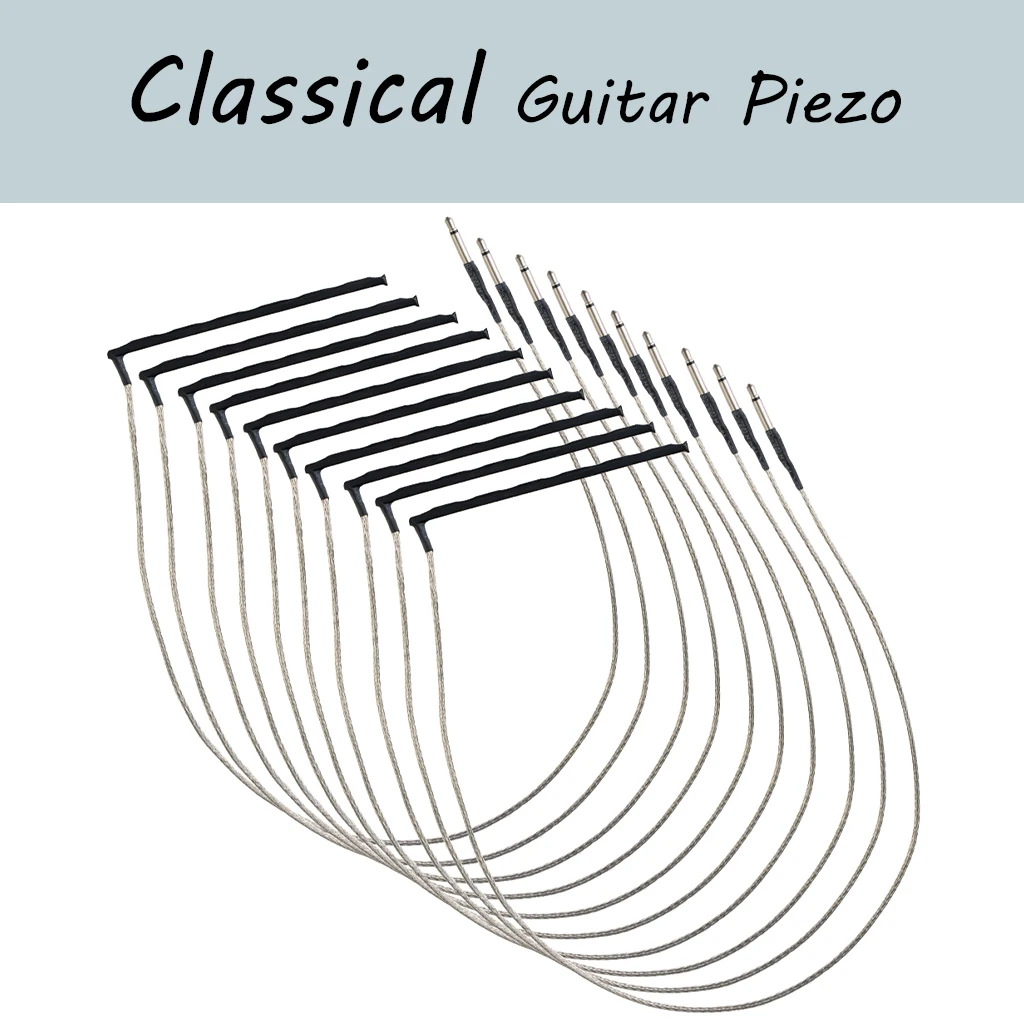 

10PCS 6 String Classical Guitar Bridge Saddle Rod Piezo Pickup Piezo