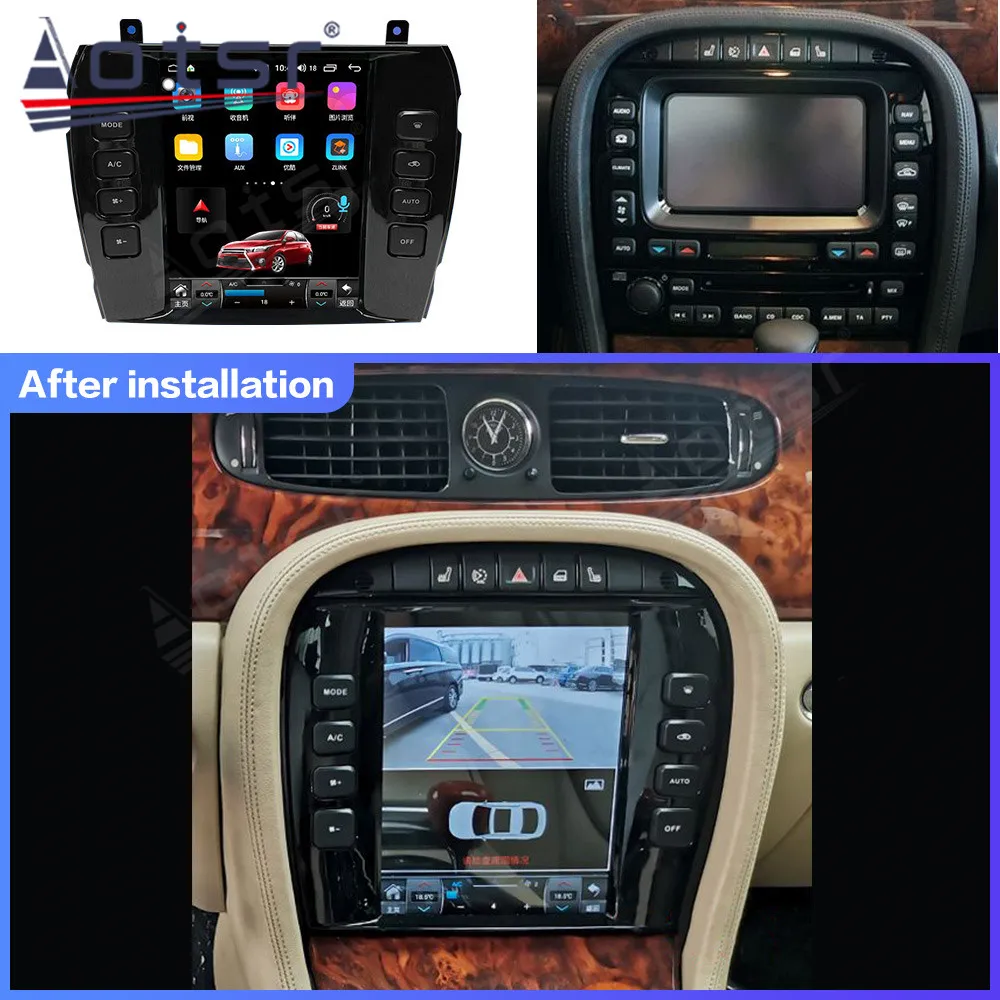 

Android 13.0 Car Radio For Jaguar S-Type XJ 2001 - 2009 Multimedia GPS Navagation Tesla Touch Screen Stereo Carplay Audio Video