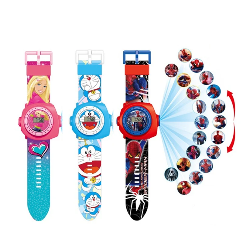 Детские часы Priencess с изображением Человека паука цифровые детские для мальчиков