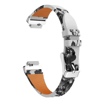 

Fashion Printing Genuine Leather Watch Bands Wristband Straps Sport Outdoor Smart Accessories For Fitbit Inspire/inspire Hr