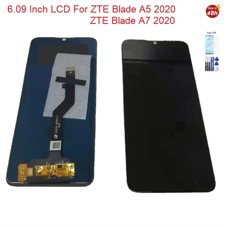 

Дисплей 6,09 дюйма для ZTE Blade A5 2020 Lcd A7 2020, внешний дисплей для ZTE Blade A7 2020 Lcd A5 2020, экран