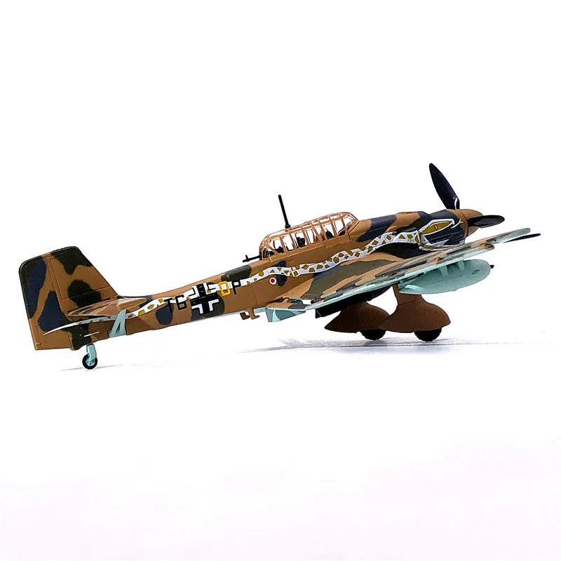 1/72 немецкая stuka JU-87 Ныряние бомбардировщик боевой самолет литой металлический самолет модель игрушки для коллекции подарок украшение для детей