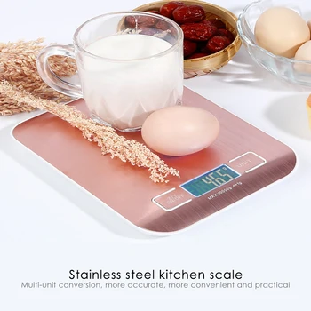 

Household Kitchen Scale Electronic Food Scales Diet Scales Measuring Tool Slim LCD Digital Electronic Weighing Scale