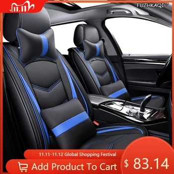 

FUZHKAQI leather car seat covers For volvo xc70 xc50 xc40 renault megane 4 latitude symbol byd car styling auto accessories