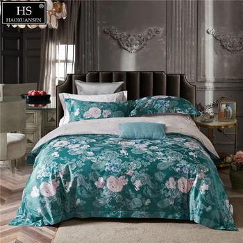 

Charming Roxburgh Flowers Pure Cotton Jacquard Brushed 4pieces Bedding Set Thicken Duvet Cover Pillowcase Bedsheet Weight 3.9kg