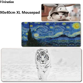 

New Arrival Prints Mousepad Mat Pad For Trackball Laser Mouse Speed Keyboard Pads For Overwatch DOTA CS GO 90X40cm XL Mouse Pad