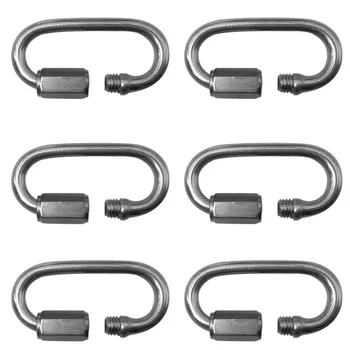 

Mountaineering Buckle Locked Hook Quick Link Chain Rope Connector Stainless Steel 304 Carabiner Multitool New M3.5 M5 M6 M10