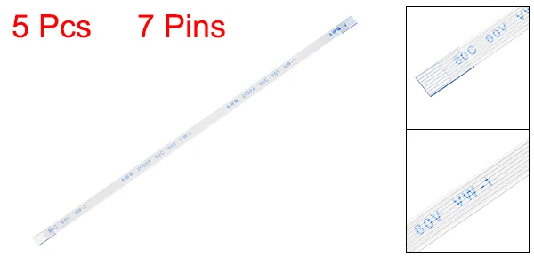 7 Pins Uxcell 5 шт. 0,5 мм Шаг 150 мм/76 мм FPC FFC гибкий ленточный кабель для ЖК-телевизора автомобиля аудио dvd-плеер камеры ноутбука(тип А - Цвет: 7 Pins
