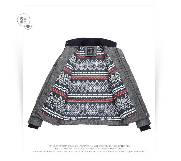 Autumn& Winter Men Hot Selling Cotton-padded Clothes MEN'S Cotton Padded Clothing Thick Color Block Windproof Recruit Agen