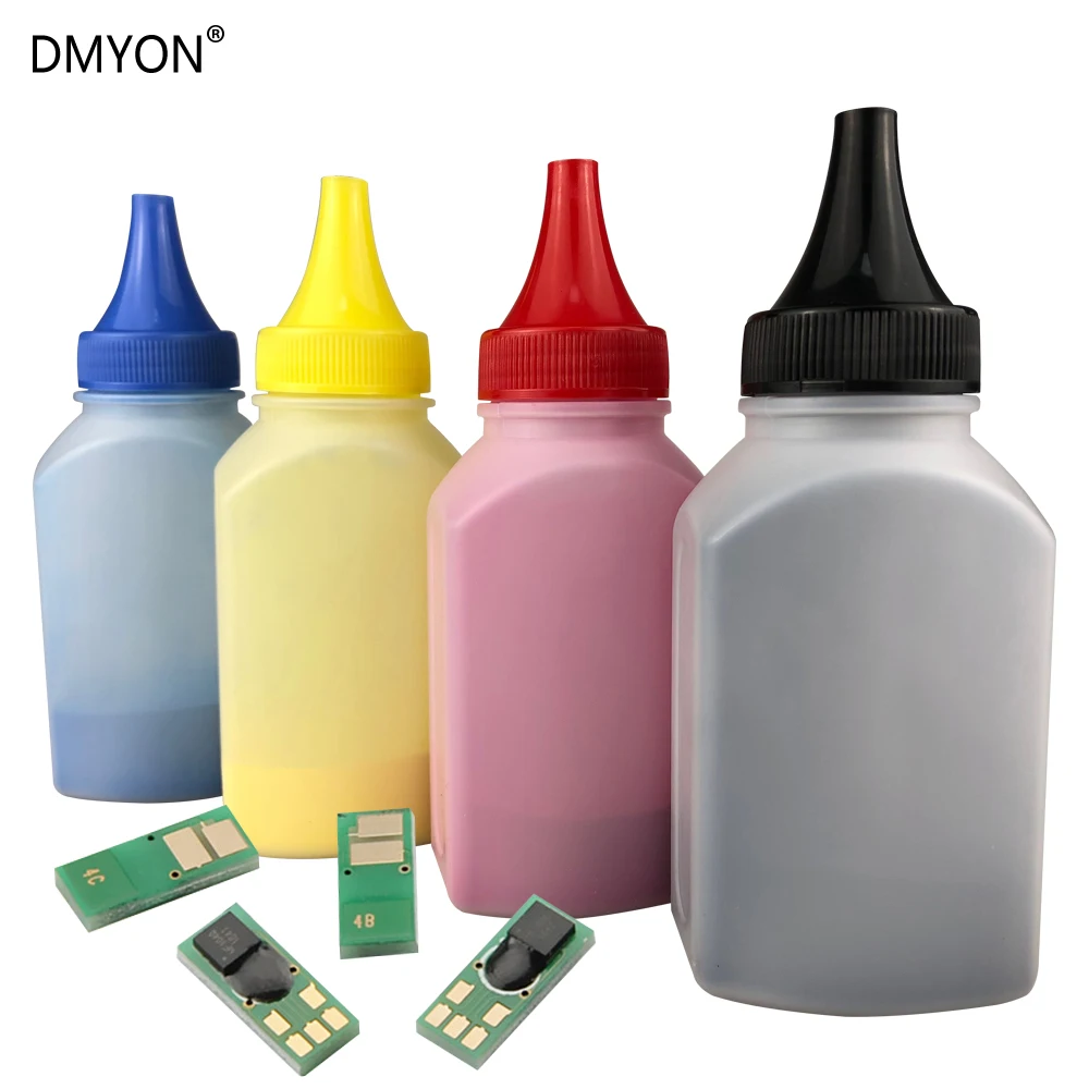 Заправка тонера DMYON 40g * 4 для HP Color LaserJet Pro M254dw M254nw MFP M280nw M281fdn M281fdw с чипами тонер