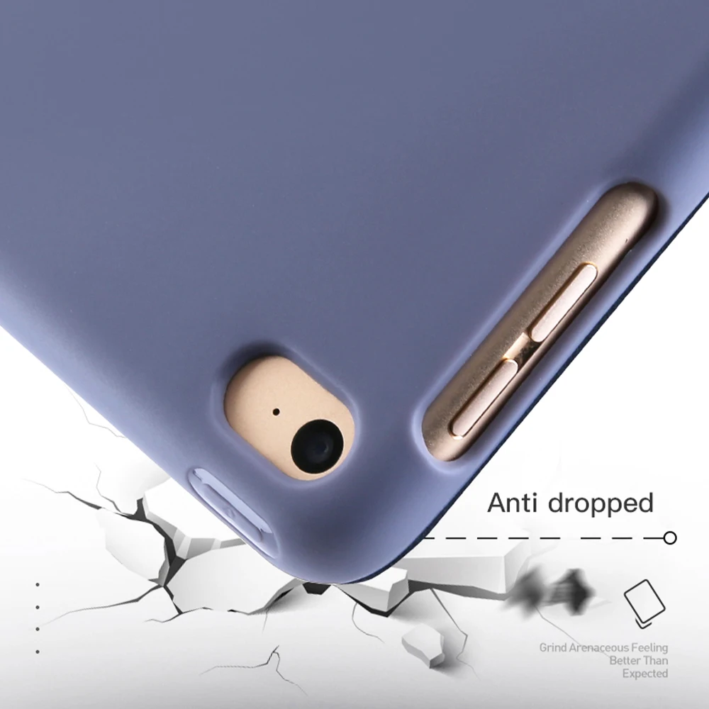 Чехол для iPad Mini 4 3 2 1 чехол ПУ; кожа; Силикон Мягкая задняя трехстворчатая подставка для сна смарт-чехол для iPad Mini 5 чехол Funda