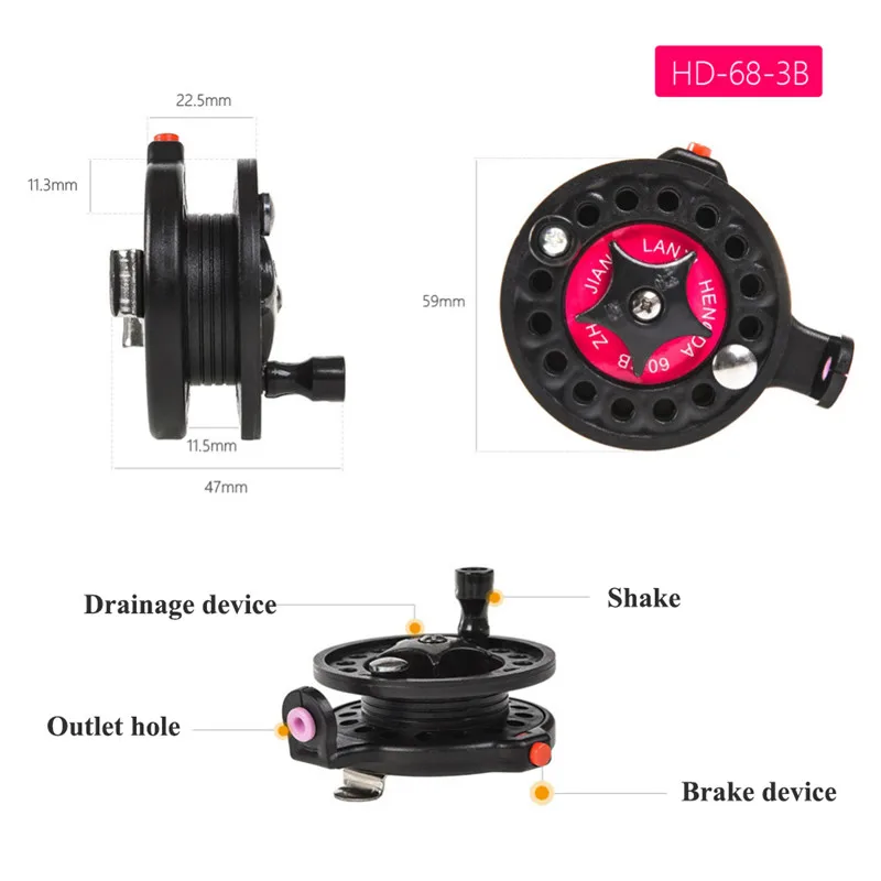 High Quality Ball Bearings Personal Reels Mini Fishing Reel For Carp Fishing Tackle Ice Fishing Reels Wheel