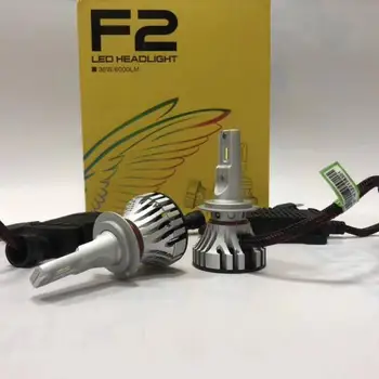شراء72W 12000LM H4 Car LED Headlight 9003 H7 H8 H9 H11 9005 9006 HB3/4 9012 CSP Chips Turbo Fan Car Led Front Headlight