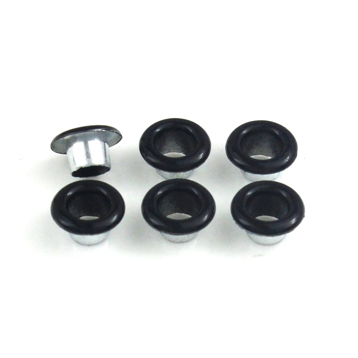 Black 100sets 3mm Metal Eyelet with Washer Leather Craft Repair Grommet Round Eye Rings For Shoes Bag Clothing Leather Belt Hat - Цвет: Black