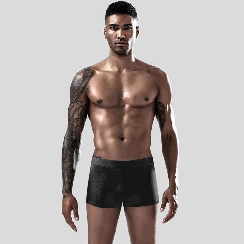 3 Pcs/Lot New Men's Underwear Soft Comfortable Charm Sexy High-Quality Fiber Men Boxer Briefs