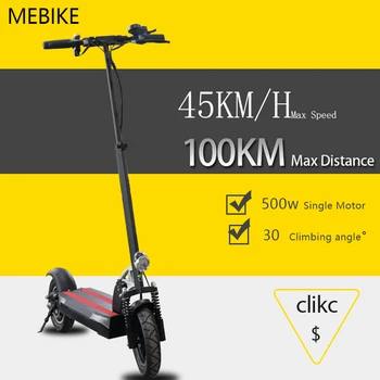 

48V 26A Lithium Battery Electric Scooter 500 W Motor 100km Max Distance Folding Electric Bicycle with Removeable Seat e-scooter