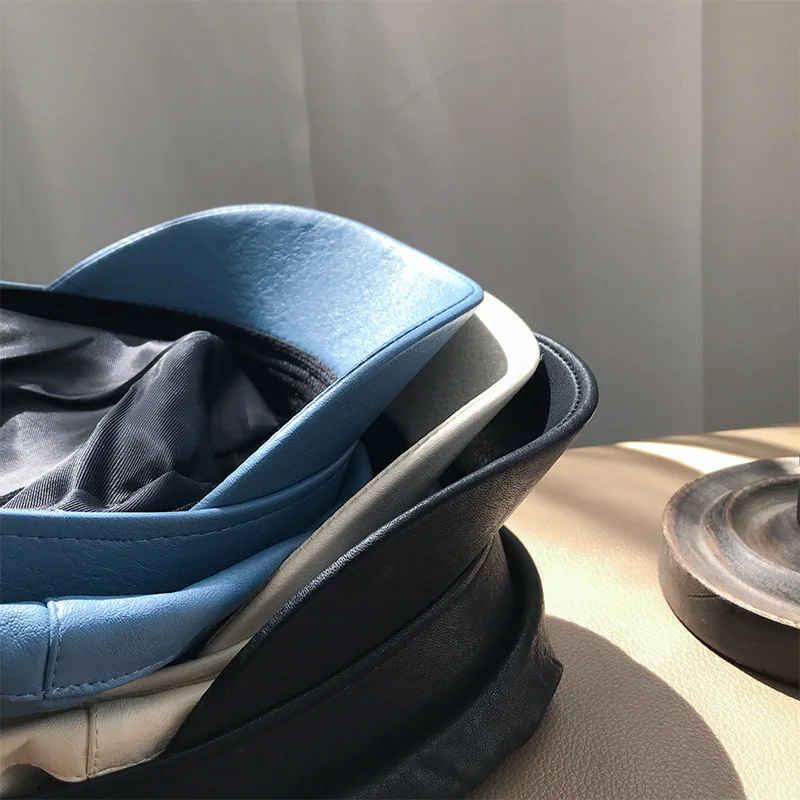 Moo-Ru темно-синяя кепка, универсальная, онлайн сенсация, восьмиугольная кепка, ретро берет, Великобритания, женская зимняя шапка