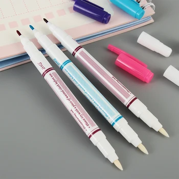 

1PC New Plastic Water Soluble Erasable Pen Double Head Disappear Automatically Fabric Marker Pen Home Sewing Accessories