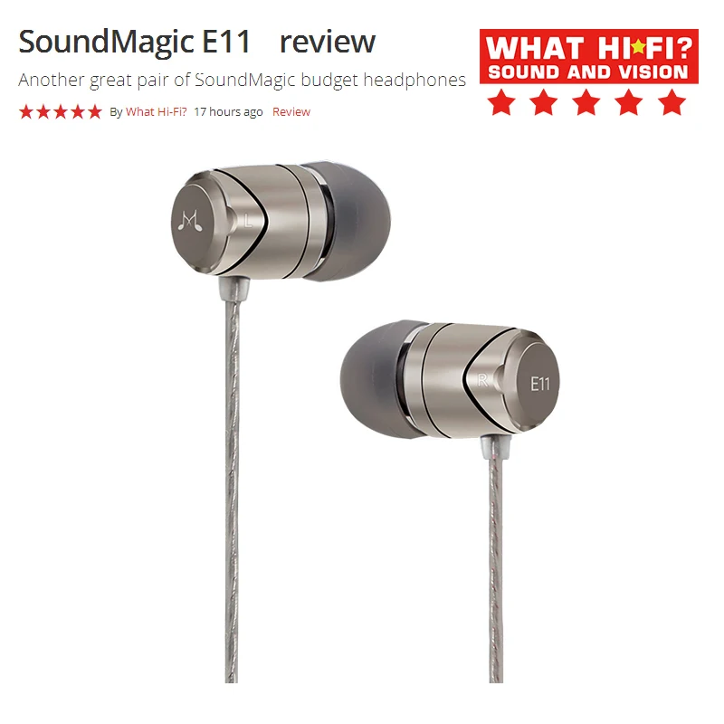 SoundMAGIC E11 Earphones Wired Noise Isolating in
