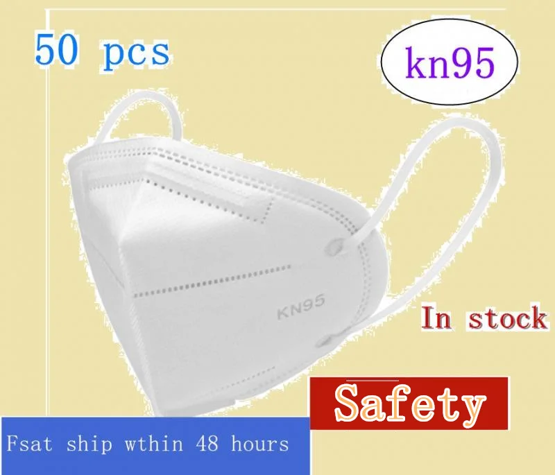 

Anti PM2.5 kn95 mask fast Delivery 10/50 pcs Dustproof Anti-fog And Breathable Face Masks KN 95 mouth mask efficacy