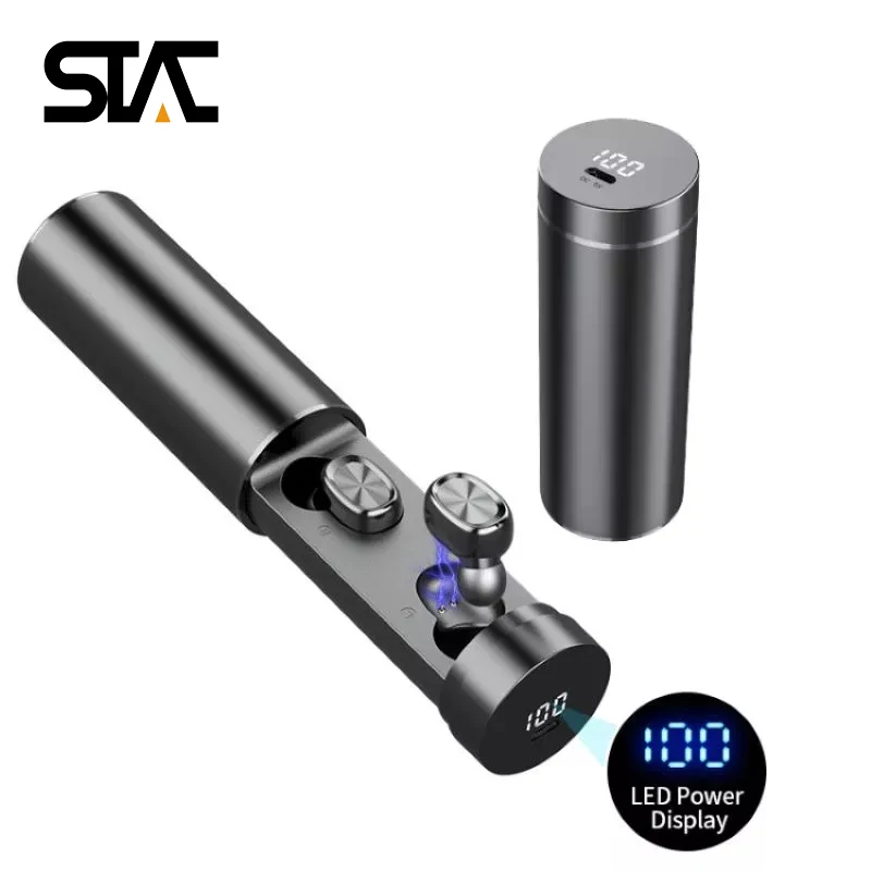 B9 TWS Bluetooth наушники беспроводные 8D HIFI музыка HD вызов мини дизайн отпечатков