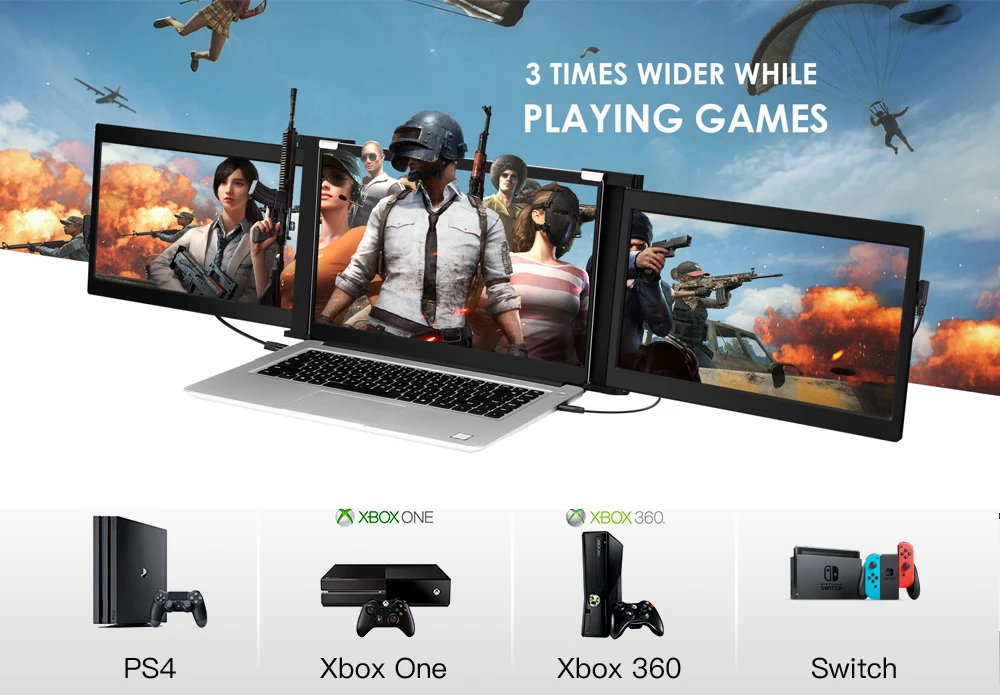 Eyoyo Портативный игровые мониторы 10 &quotUSB C на HDMI PS4 Xbox Дисплей FHD 1920x1080 IPS ноутбук