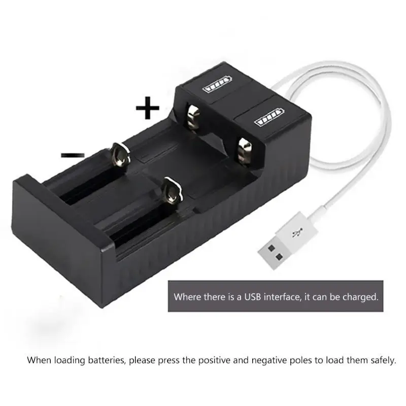 Умное зарядное устройство+ USB кабель для литий-ионного аккумулятора 18650 26650 14500 10400