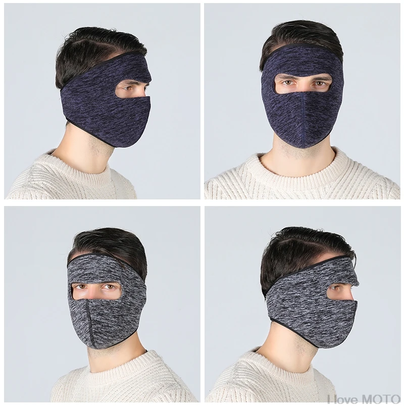 WOSAWE Winter Motorcycle Mask Fleece Thermal Keep Warm Face Protection Windproof Skiing Skating Snowboard Face Shield