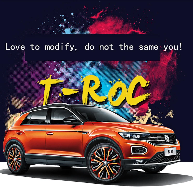 Аксессуары из нержавеющей стали для Volkswagen VW T-Roc TROC- автомобильный салон, Торпедо переключения передач Ручка двери крышка литья планки