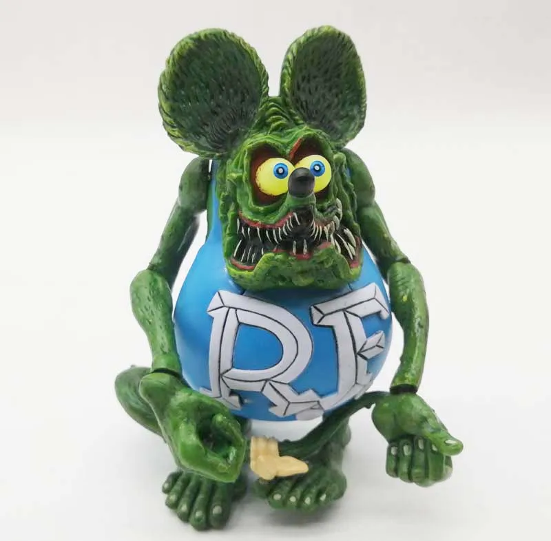 Зеленый Rat Fink Ed! Big Daddy Roth РЧ фигурка издание
