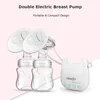 YOUHA Electric Breast Pump Automatic Hans-free Double Breast Pumps Silicone Bilateral Breast Pump Baby Breastfeeding Accessories 1