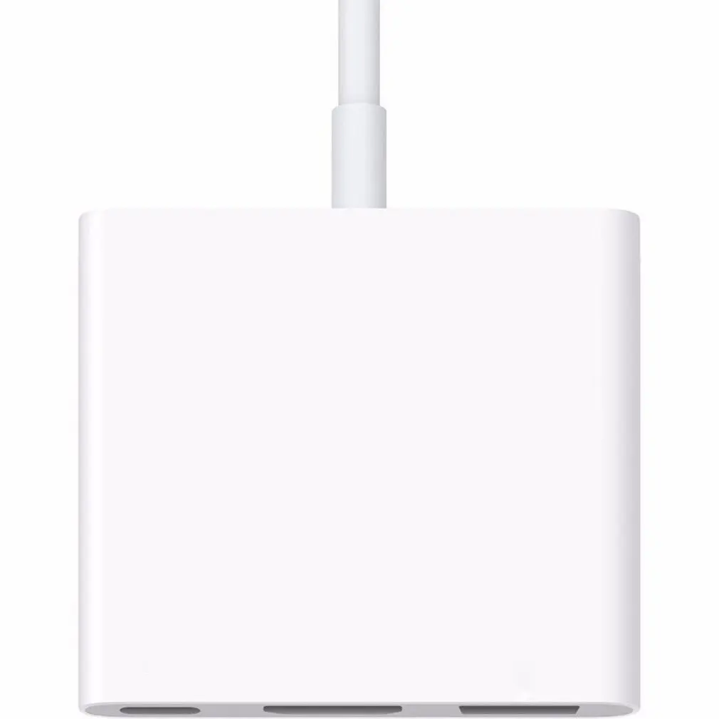 USB-C цифровой AV многопортовый адаптер с usb-портом белый прочный для Apple