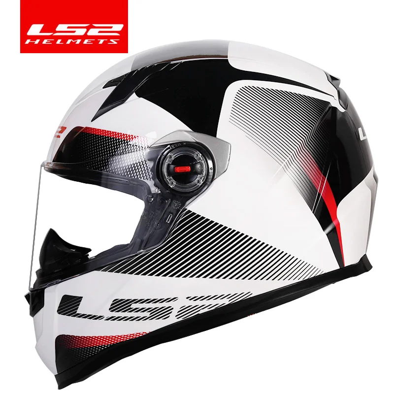 LS2 FF358 moto rcycle шлем анфас LS2 alex barros гоночные шлемы casque casco moto ECE Сертификация - Цвет: Red Main line