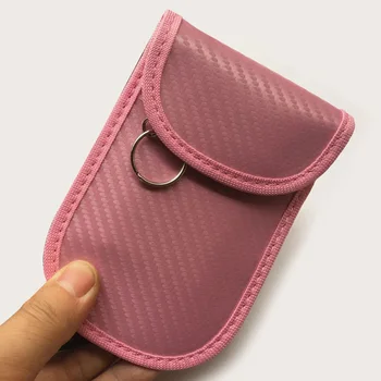 

Shell Car Key Case Carbon Fiber NFC Pouch Signal Anti-theft Protective