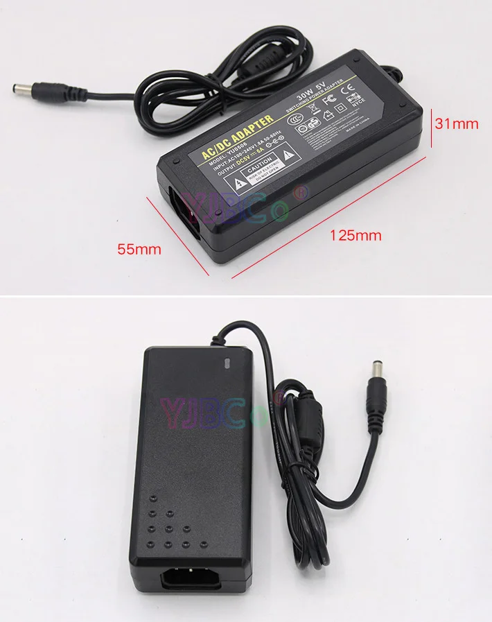 Светодиодный блок питания зарядное устройство адаптер DC5V 50 шт. WS2811 IC RGB Pixel Светодиодный светильник полноцветный IP67, Wifi светодиодный SPI контроллер, 5 В 6A