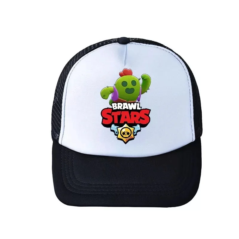 Бейсбольная кепка для костюмированной игры braw stars, бейсбольная Кепка Snapback, регулируемая Солнцезащитная бейсбольная кепка в стиле хип-хоп, аксессуары