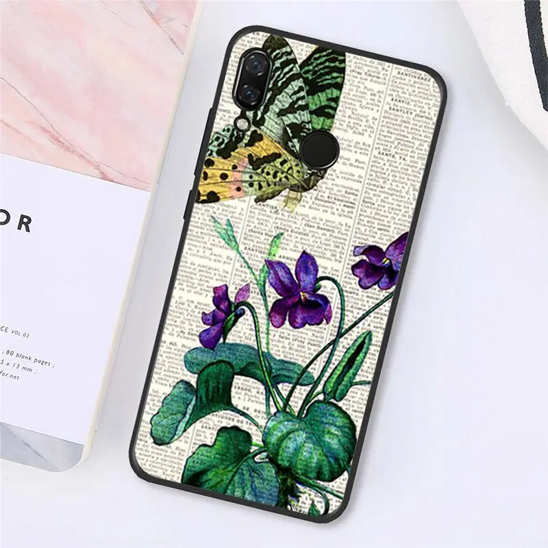 Book Art Vintage print of Flowering 