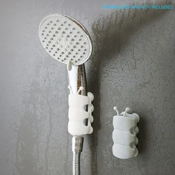 

2pcs/pack Spray Head Non Slip Shower Holder Home Bathroom Wall Mounted Rack Removable Bathtub Stand Reusable Suction Cup