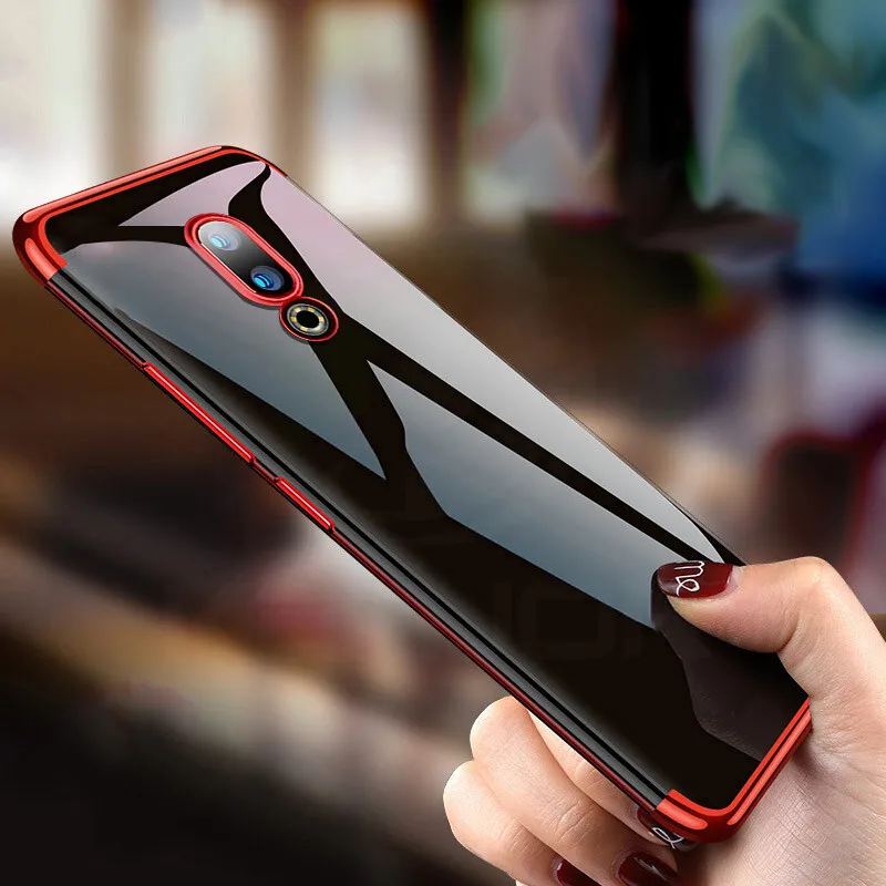 

For Meizu 16th case Silicone plating TPU bumper for Meizu 16th case protector back cover 16th/16 th armor