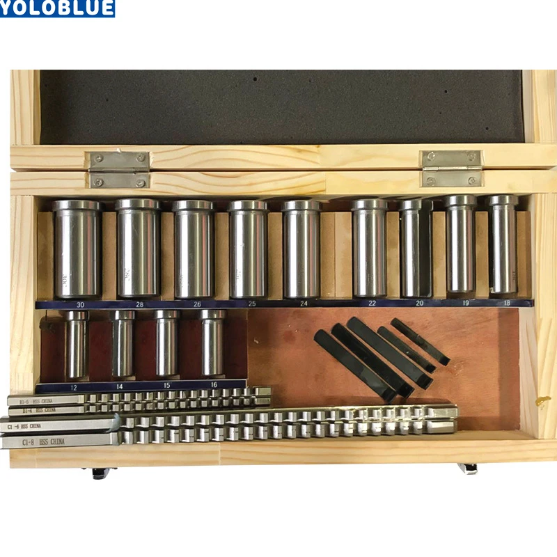 22 шт. Hss паз Keyway Broaches набор втулок Комплект прокладок метрическая система 12 30 HSS