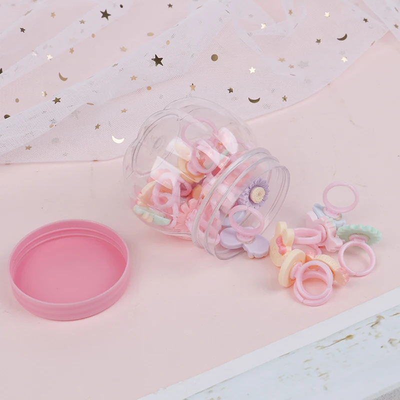 20 шт. Diy ремесленные игрушки Любовь Дети милые кольца дизайн цветок животное модные аксессуары для девочек детские подарки кольца на палец