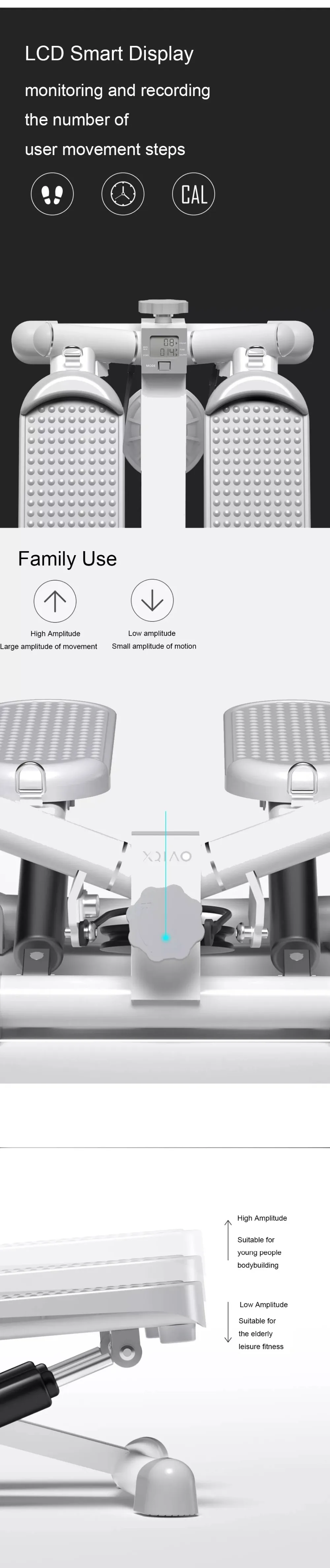Xiaomi Xqiao мини беговая дорожка Steppers для дома потеря веса педаль фитнес оборудование шаговый Спорт ноги талии похудение велотренажер